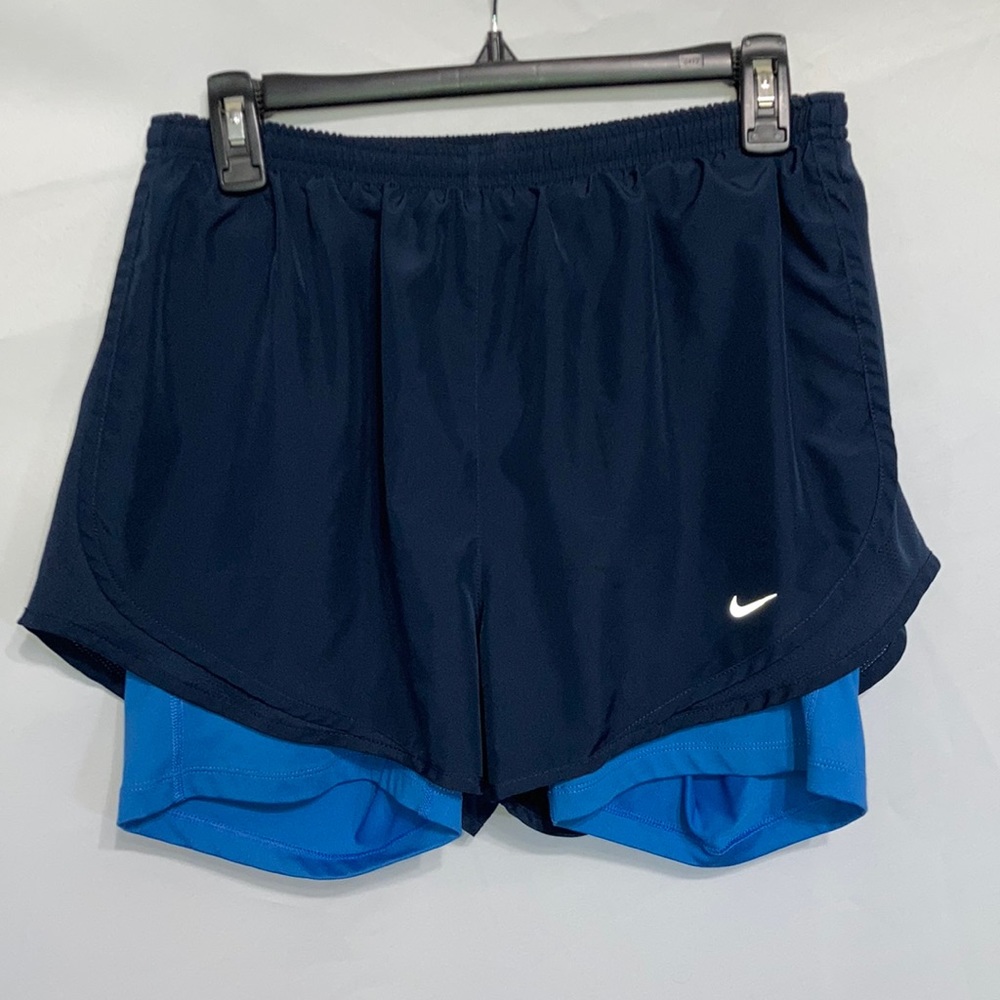 Nike Dri-fit lined Athletic Shorts Women's Size Large Excellent Condition